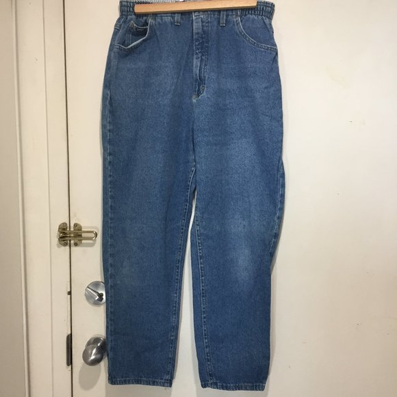 VINTAGE LEE HIGH RISE DENIM JEANS SIZE 14P - Picture 3 of 9